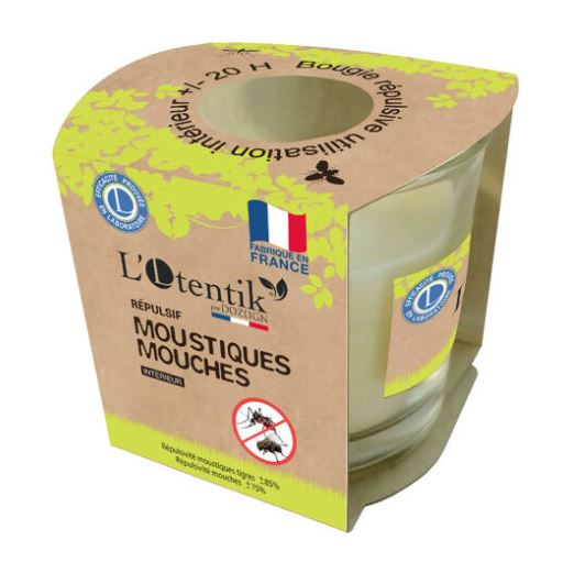 BOUGIE ANTI-MOUSTIQUE ET ANTI-MOUCHE L'OTENTIK