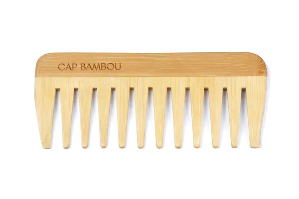 Peigne sans manche et dents larges en Bambou "Cap Bambou" – Image 3