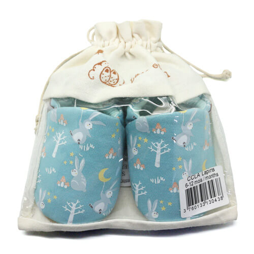 CHAUSSONS BÉBÉ COTON LAPIN – Image 4
