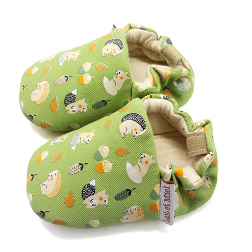 CHAUSSONS BÉBÉ COTON PETIT-GRIS – Image 2