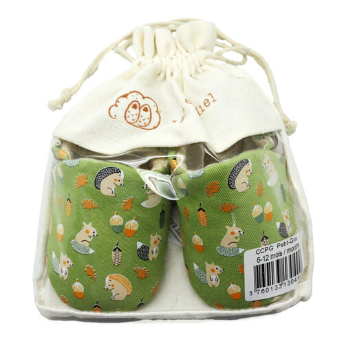 CHAUSSONS BÉBÉ COTON PETIT-GRIS – Image 4