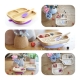ASSIETTE VENTOUSE & CUILLÈRE BÉBÉ BAMBOU LILAS