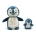 IGLOU LE PINGOUIN MAMAN & BEBE BLEU / THE PENGUIN