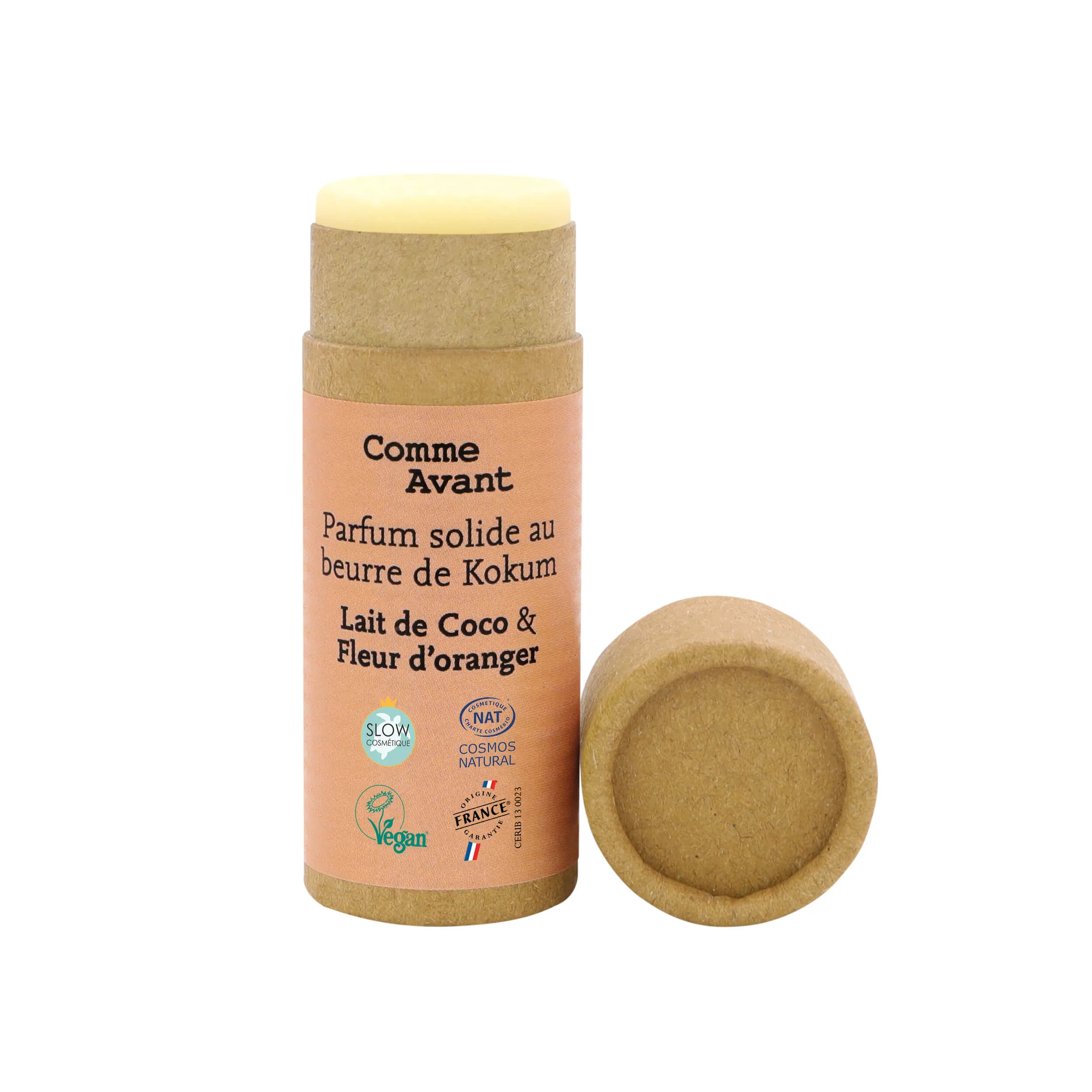 Parfum solide sucré et fruité au beurre de kokum - . Lait de coco & fleur d'oranger