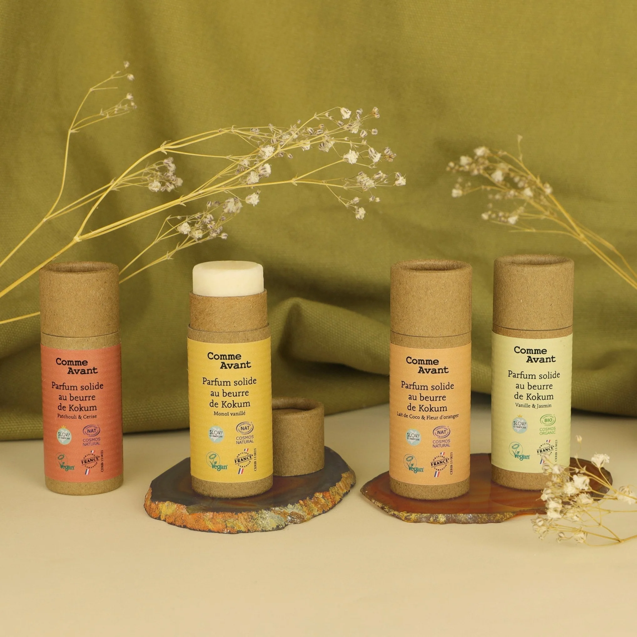 Parfum solide sucré et fruité au beurre de kokum - . Lait de coco & fleur d'oranger – Image 4