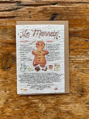 Carte de vœux ensemencée à planter recette Manele