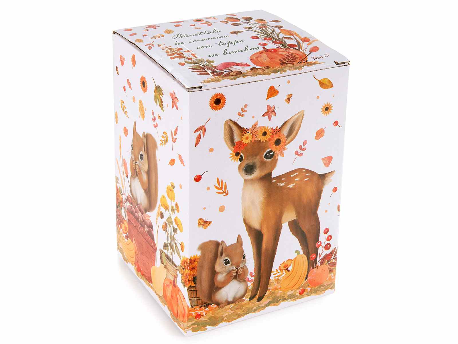 Pot alimentaire en céramique automne/animaux – Image 4