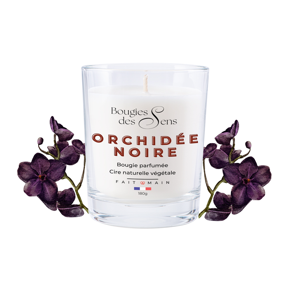 Bougie parfumée orchidée noire