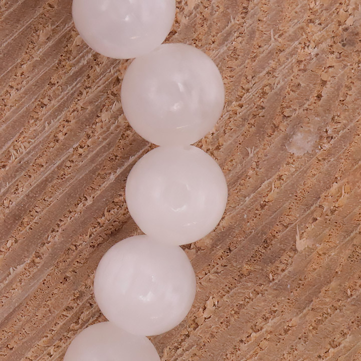 Bracelet boule 8 mm – Sélénite (Qualité A) – Image 2