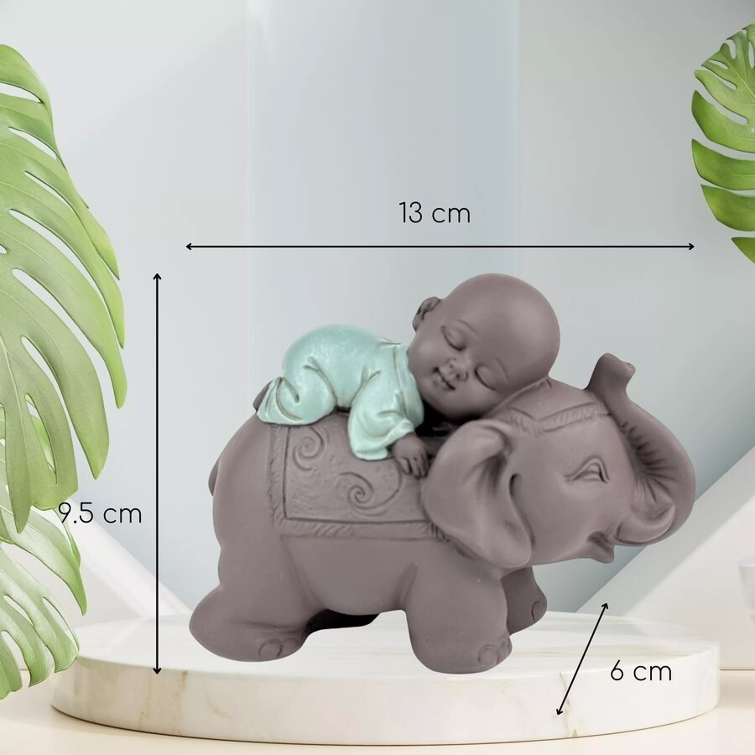 Figurine Éléphant & Bonze - Porte-Bonheur Zen – Image 3