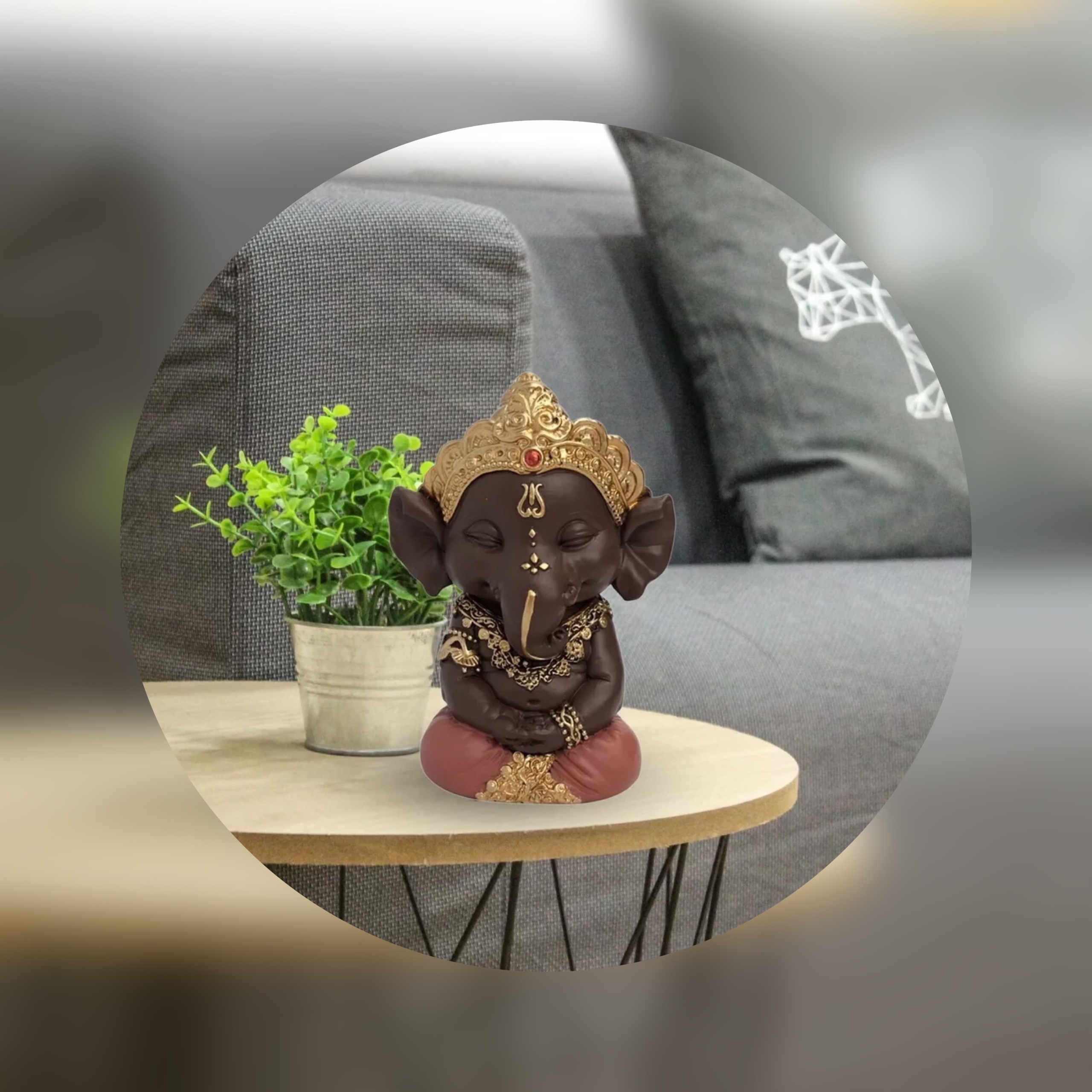 🌟Ganesh 2 - Figurine Porte-Bonheur & Décoration Zen