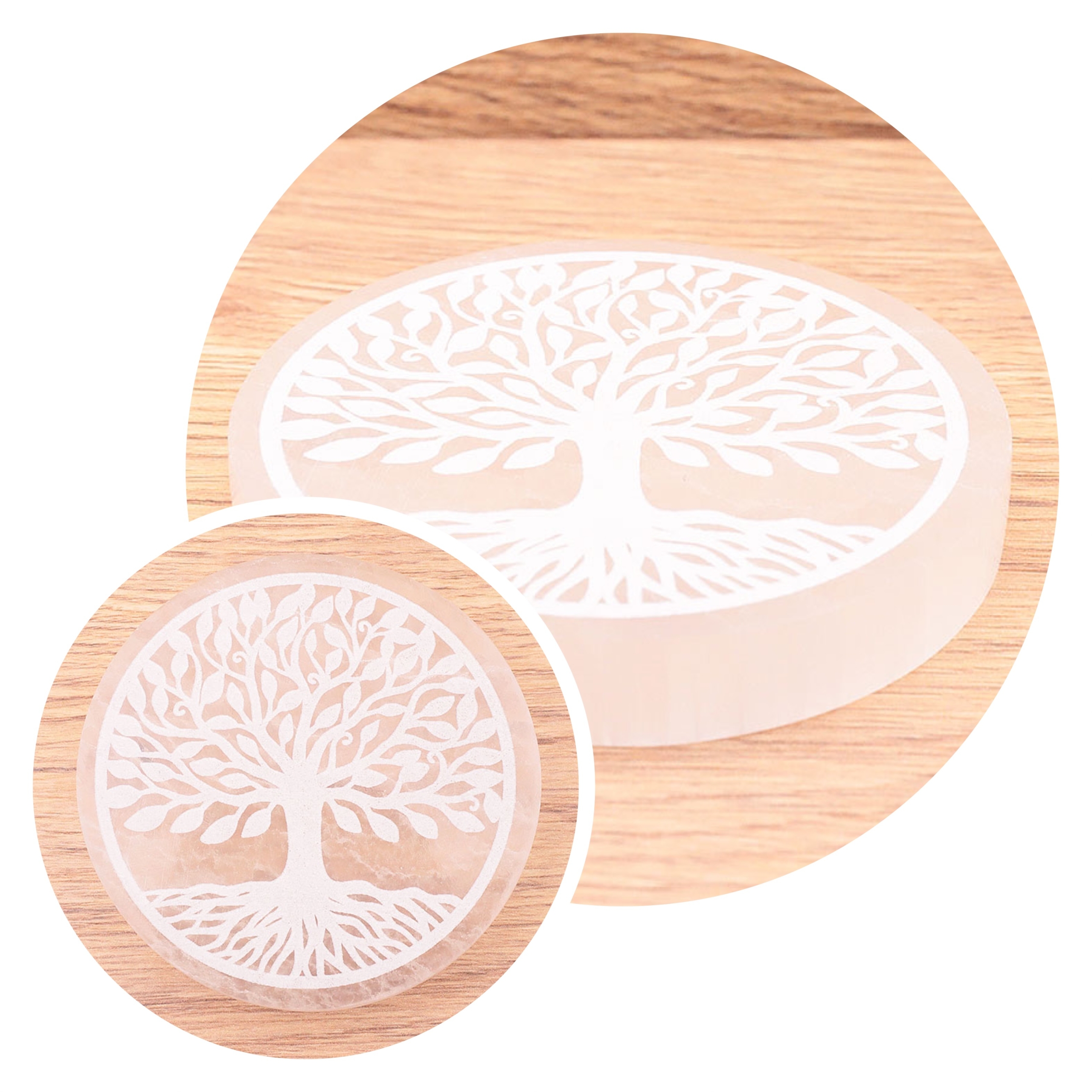 NKlaus Plaque De Sélénite Lune 11 X 4,5 X 1,5 M – Plaque De Cristal De Sélénite En Forme De Lune Idéale Pour Le Travail énergétique, La Méditation Et La Décoration, Bol